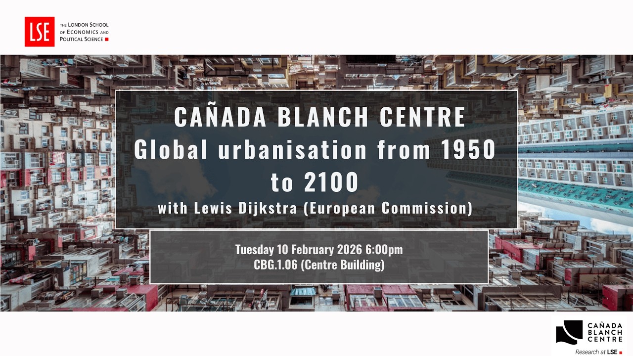 Global urbanisation from 1950 to 2100 with Lewis Dijkstra