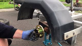 replacing taper wheel bearings on unbraked trailer