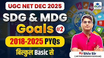 UGC NET DEC 2025 | SDG & MDG Goals PYQs (2018-2025) | Basic to Advanced | By Shiv Sir