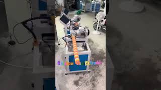 Rainbow coil spring coil extruder making machine rainbow ring toy making machine#short