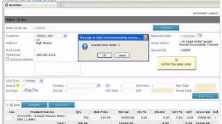 Evenware - Sales order process.flv screenshot 3