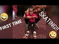 BABY 1st TIME SKATING!! Vlogmas Day 3