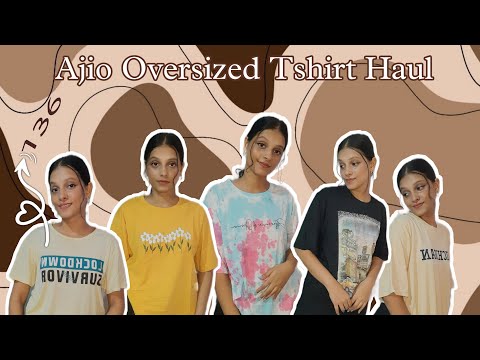 AJIO HAUL || Oversized Tshirt || Under 350/- || #ajio