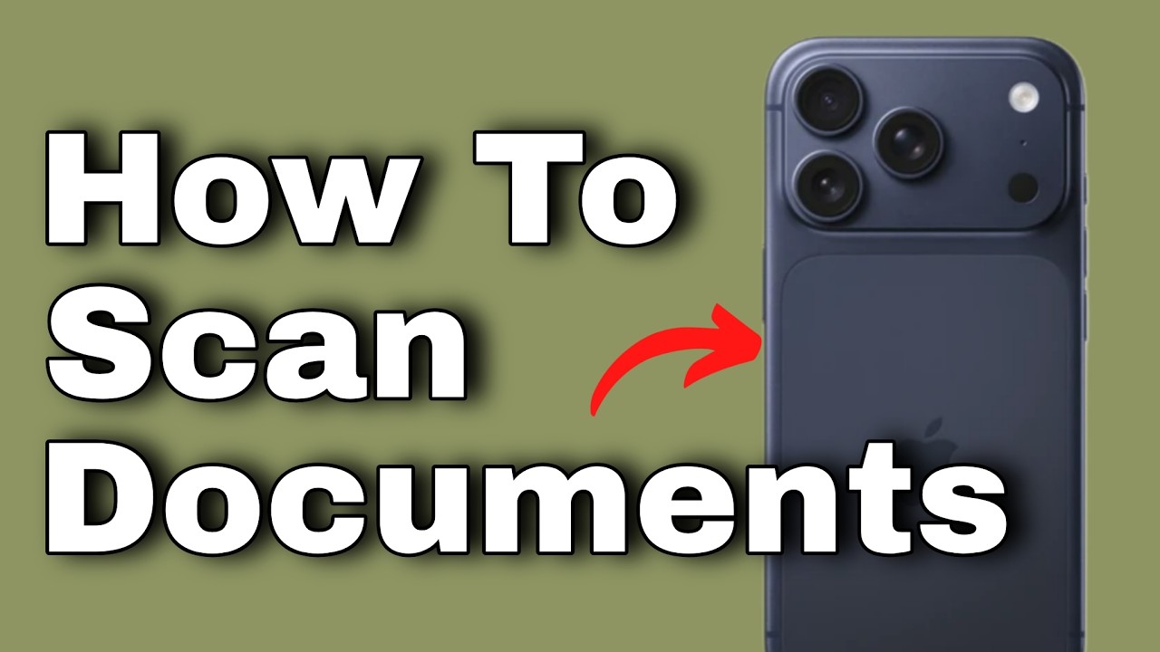 How to Scan Documents on iPhone (No App Needed) - YouTube