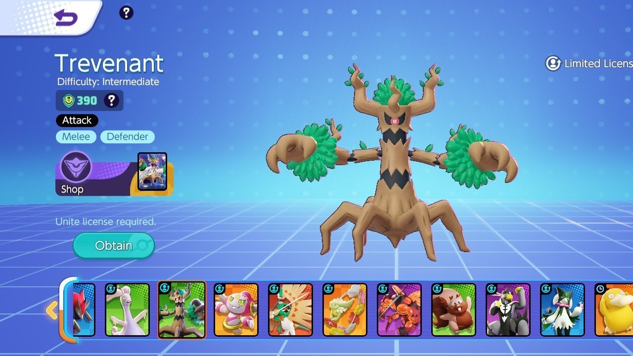 Pokemon Unite Trevenant GamePlay: Part 62 ( No Commentary)