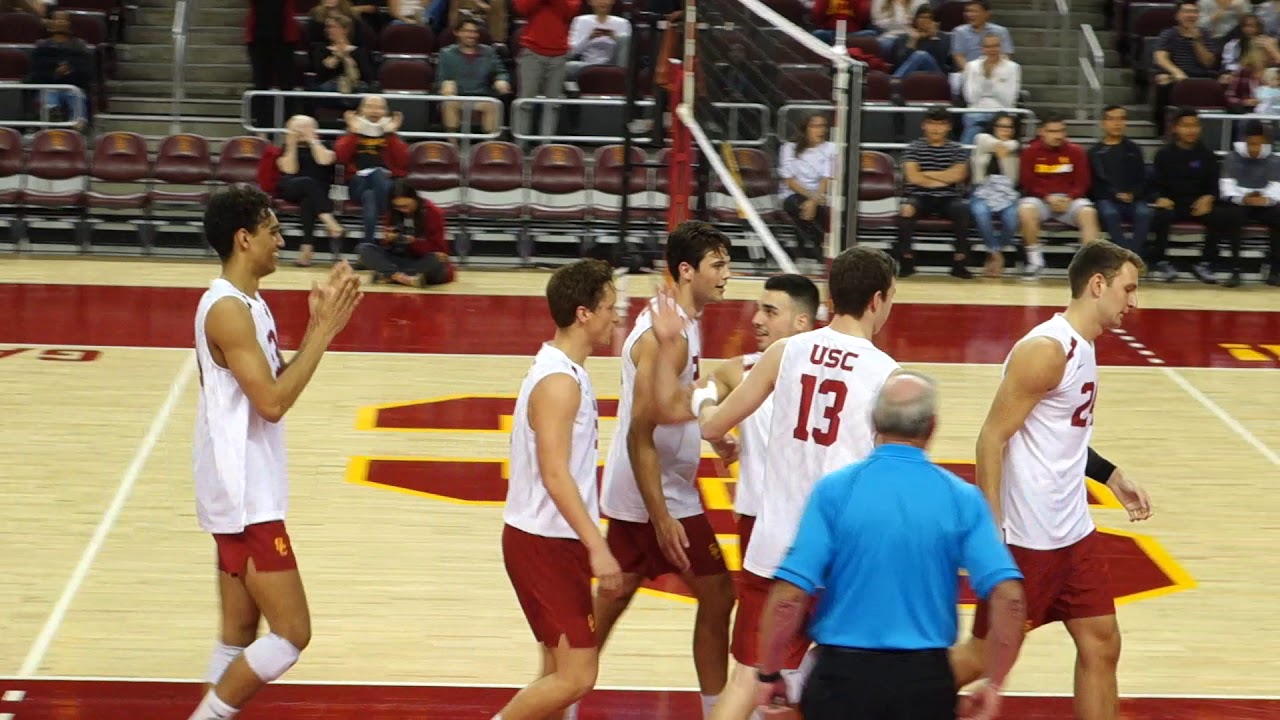 The 2019 USC Men's Volleyball Team Won the First Set