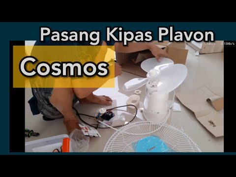 Pasang Kipas Angin Plavon Cosmos COCN 16inch// Unboxing & Review