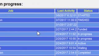 Work order and shop floor status screenshot 1