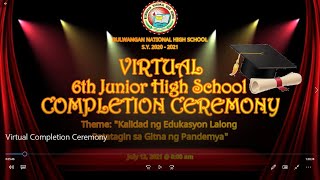 Bulwangan NHS Virtual Completion Ceremony