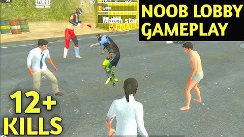 NOOB LOBBY GAMEPLAY IN PUBG MOBILE LITE| NOOB LOBBY SOLO VS SQUAD| SCF INFINITY GAMER