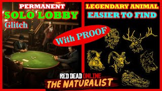 Permanent SOLO Lobby Glitch + Legendary Animal EASIER to Spawn | Red Dead Online