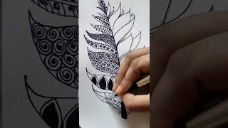 Feather doodle drawing #drawing  #feather #doodle