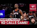 Kevin Durant CALLS GAME As Rockets RALLY Late Vs Pelicans Amen Thompson Reed Sheppard STEPPING UP