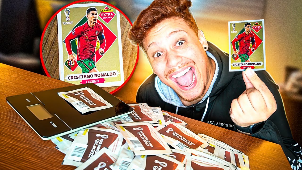 ACHEI LENDÁRIA!! PESANDO FIGURINHAS DA COPA DO MUNDO NOS ESTADOS UNIDOS!! (COPA 2022)