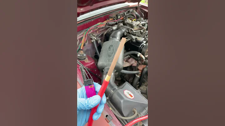 Cheap smoke test for vacuum leaks #diy #foxbody #mustang #harborfreight #tools #shorts