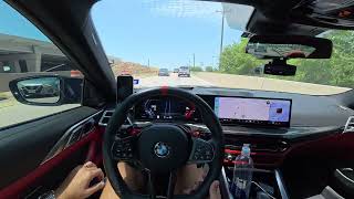 800HP BMW M4 POV - Highway Cruise With Some Pulls (Dallas)