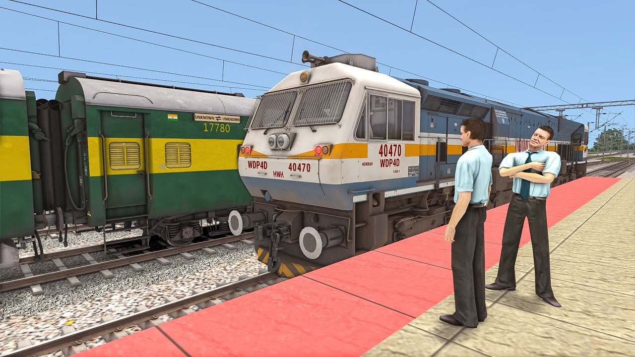 Garib Rath Train 2d Shunting Duty of Garib Rath Train by WDP4D #railway Train Simulator ...