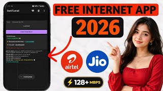 JIO 4G 5G AIRTEL VI UNLIMITED FREE INTERNET DATA WITHOUT RECHARGE | Dark Tunnel Config File 2026 screenshot 5