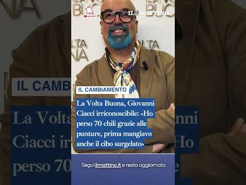 Video Ciacci irriconoscibile: «Ho perso 70 chili grazie alle punture, prima mangiavo anche cibo surgelato»