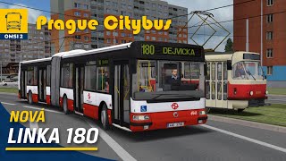 OMSI 2 #137 - Prague Citybus: NOVÁ mapa s linkou 180 & Add-Onová Agora L €3 v Praze