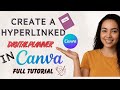 CREATE A HYPERLINKED DIGITAL PLANNER USING CANVA || CREATE AND SELL HYPERLINKED PLANNERS