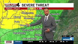 Strong storms headed to Middle Tennessee