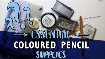 ESSENTIAL COLOURED PENCIL SUPPLIES OF 2017 | Christmas Advent Day 4  🎁