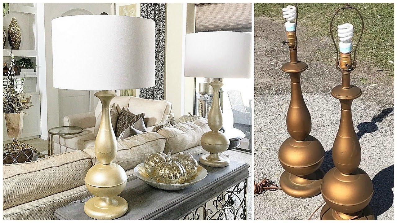 How to Paint Brass (or any) Lamps