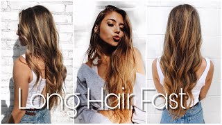 TIPS TO GROWING LONG (sorta) HEALTHY HAIR - FAST