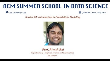 Session 03 - Introduction to Probabilistic Modeling #swayamprabha #CH36SP