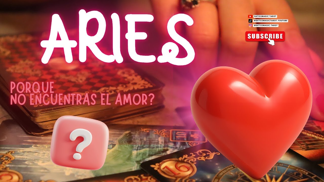 ♈️ARIES-💥SHOCK!!💥ASI ENCONTRARAS AL AMOR DE TU VIDA!!👀👂🏻 - YouTube