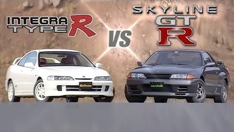[ENG CC] FWD vs 4WD - Integra Type R DC2 200Hp vs Skyline R32 GT-R 280Hp HV24