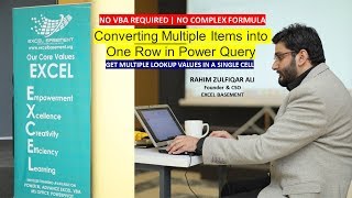 Exclusive Converting Multiple Items into One Row in Power Query Details
