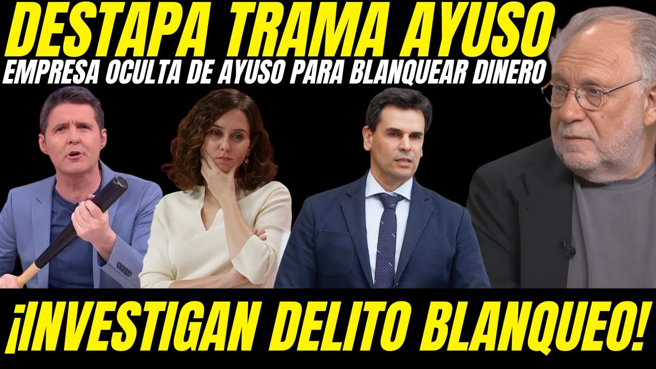 💣 EKAIZER DESVELA NUEVO ESCÁNDALO DE AYUSO Y SU NOVIO: NEGOCIO OCULTO PARA BLANQUEAR DINERO