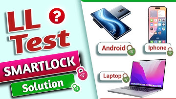 LL Test Smart Lock problem solved | Smart Lock 🔐 in Laptop | Driving Licence