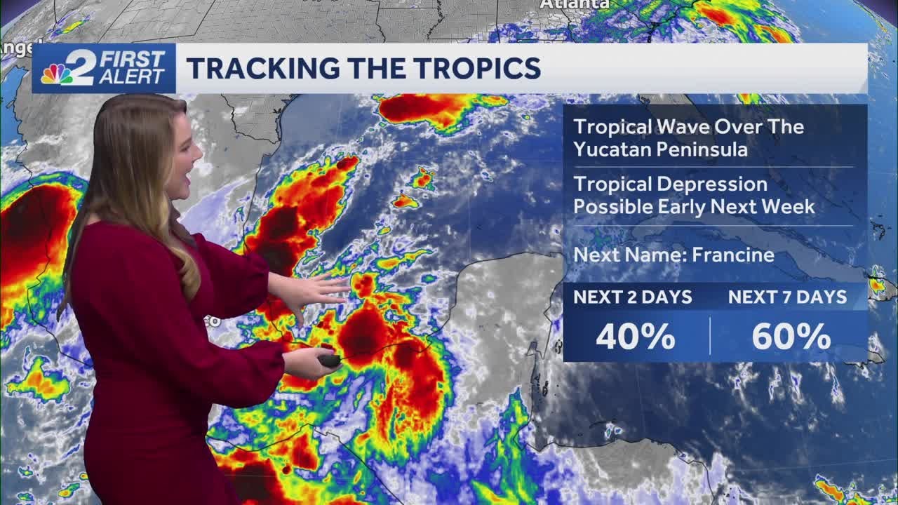 Monitoring four areas for tropical development - YouTube