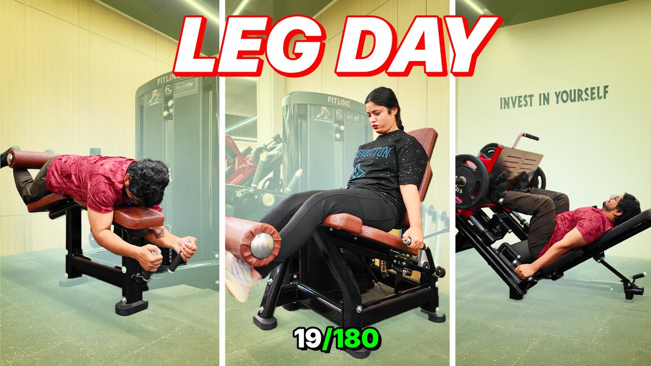 LEG DAY WORKOUT FOR BEGINNERS | Fat Loss Journey Vlog 19/180