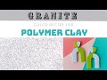 Polymer Clay Color Recipe - Granite Black and White with Speckles