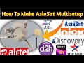AsiaSat 105e Anokha Multisetup | Airtel 108e With AsiaSat7 | AsiaSat With Videocon | 2024 Multisetup
