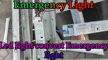 How to connect emergency light || Normal light to emergency light convert || Emergency light