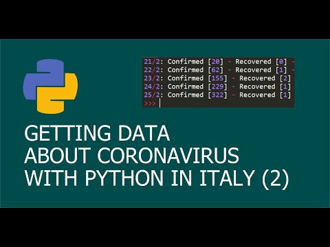 Python to look for data about coronavirus in Italy (2)