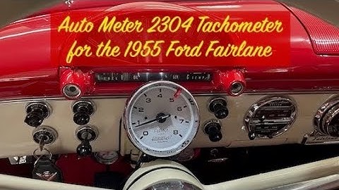 Auto Meter 2304 Tachometer Installation 1955 Ford Fairlane