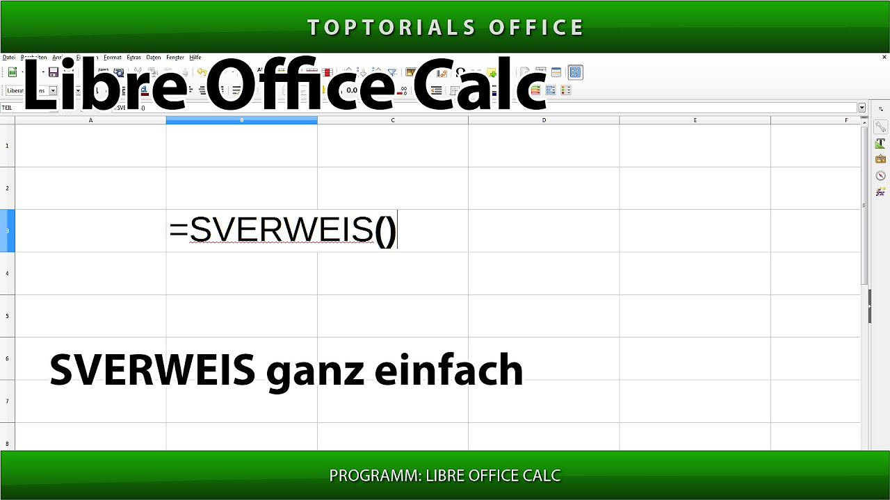 New SVERWEIS einfach erklärt (LibreOffice Calc)