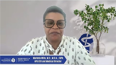 2025 APA & APAF MOORE Equity in Mental Health 5K Invitation from Dr. Wills