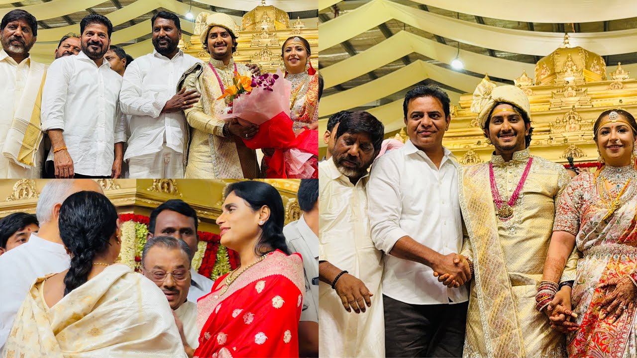 CM Revanth Reddy Attended Deputy CM Bhatti Vikramarka Son Marriage | KTR | Sonu Sood | YS Sharmila 
