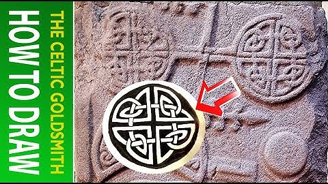 How to Draw Celtic Patterns 38 - Circular Triskele from St. Vigeans Pictish Cross 1of5