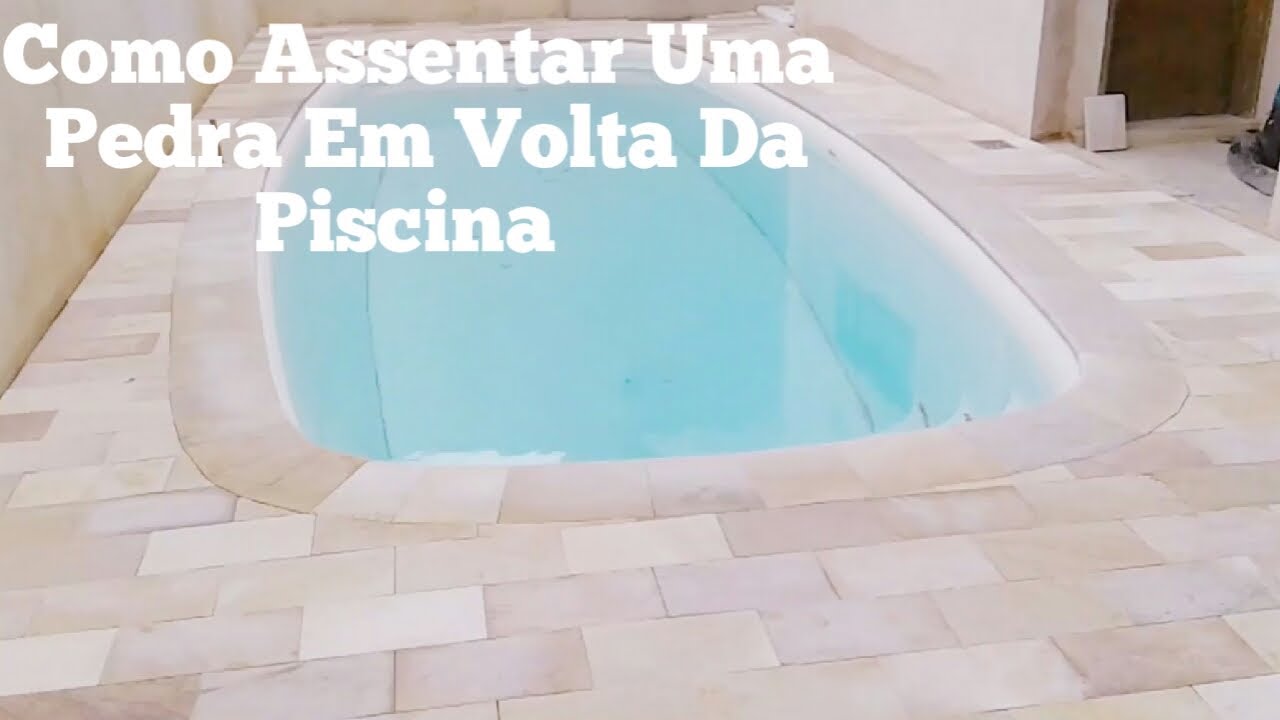 Como Assentar Pedra Mineira Em Volta Da Piscina  YouTube