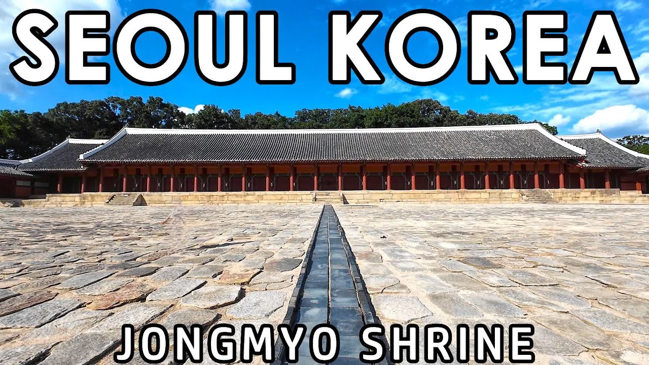 Прогулка по самому священному месту Кореи | Святилище Чонмё, Сеул 🇰🇷 | 4K тур влог