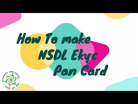 How To Make Pan Card By NSDL EKYC - Bharat Jan Seva