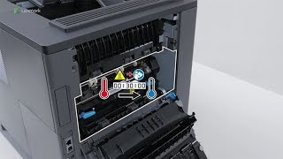 MS82x/MS725/MS82x/MX82x Series—Replacing the hot roll fuser